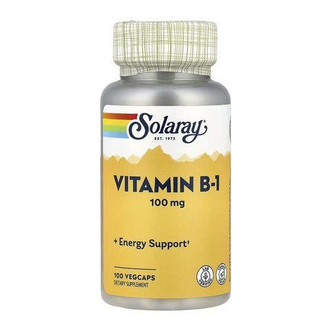 Вітамін B1 (Тіамін) / Vitamin B-1 100mg - 100 vcaps 2023-10-6421 фото