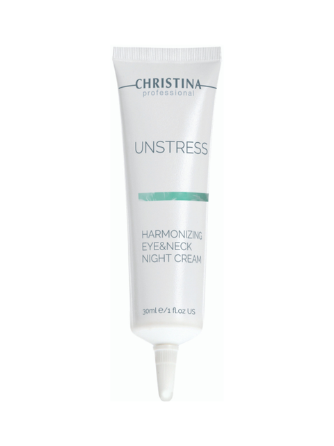 Нічний крем для шкіри навколо очей та шиї CHRISTINA Unstress 02975 фото