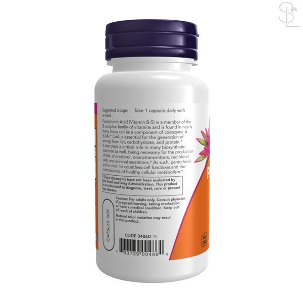 Вітамін B5 (Пантотенова кислота) / Pantothenic Acid 500 mg - 250 vcaps 2023-10-2514 фото