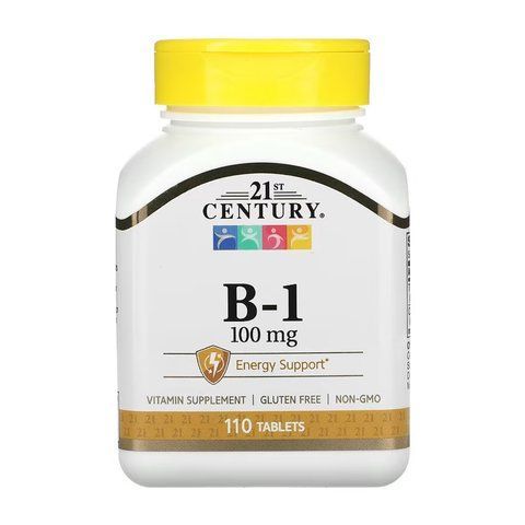 Вітамін B1 (Тіамін) / B-1 100mg - 110 tabs 2023-10-7053 фото