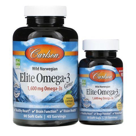 Омега 3 / Elite Omega-3 Gems - 90+30 softgels 2022-10-2506 фото