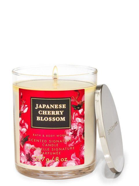 Свеча ароматная Bath & Body Works Japanese Cherry Blossom 227 гр  83530094 фото