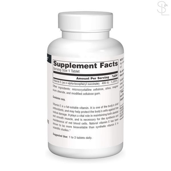 Вітамін E / Vitamin E 400 IU D-Alpha Tocopherol - 100 tabs 2023-10-6156 фото