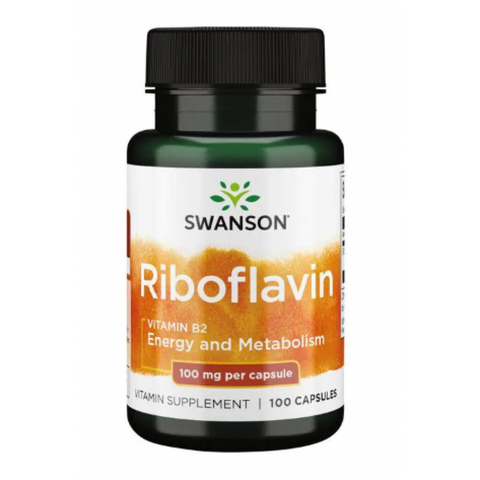 Витамин B2 (Рибофлавин) / Riboflavin Vitamin B-2 100mg - 100caps 100-91-5910674-20 фото