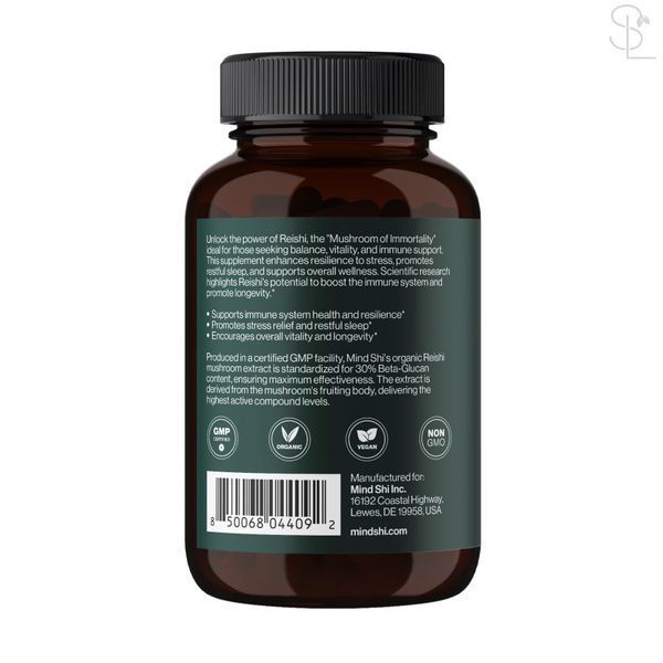Адаптогены / Reishi Mushroom 1000 mg - 60 vegcaps 2023-10-4389 фото