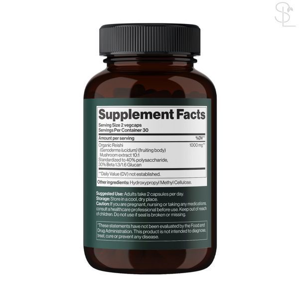 Адаптогены / Reishi Mushroom 1000 mg - 60 vegcaps 2023-10-4389 фото