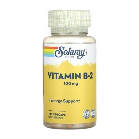 Витамин B2 (Рибофлавин) / Vitamin B-2 100mg - 100 vcaps 2023-10-6422 фото