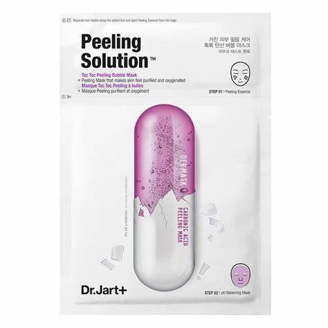 Тканинна 2-ступінчаста пілінг-маска Dr.Jart+ Dermask Ultra Jet Peeling Solution 23 г 57418650 фото