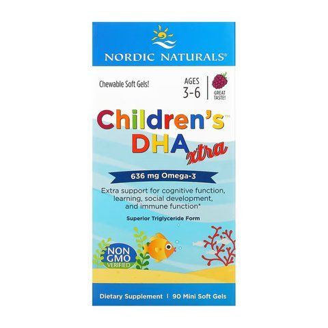 Омега 3 / Children's DHA Xtra - 90 mini softgels 2023-10-5961 фото