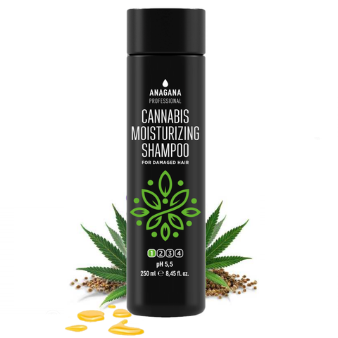 Шампунь "Зволожуючий з олією канабісу" ANAGANA CANNABIS MOISTURIZING SHAMPOO 250ml АШЗК-250 фото