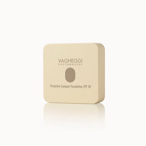 NEW! Захисна компактна основа VAGHEGGI SPF 50 № 10 &laquo;Слонова кістка&raquo; 11g MCR1210 фото