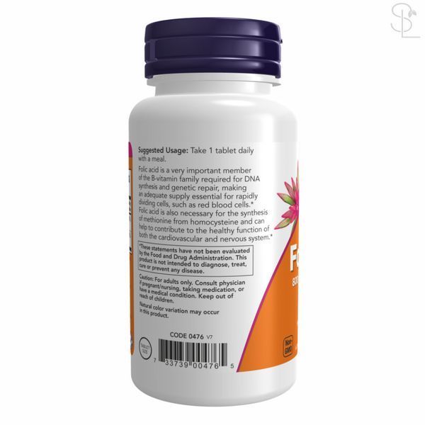 Вітамін B9(Фолієва кислота) / Folic Acid 800mcg - 250 tabs 2022-10-1501 фото