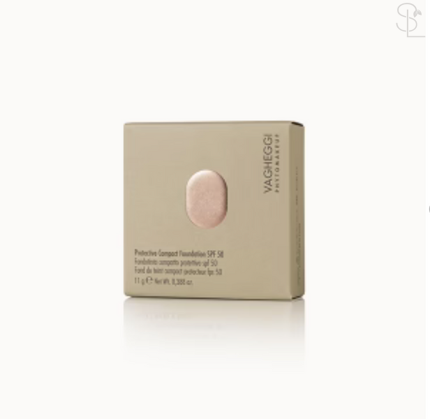 NEW! Захисна компактна основа VAGHEGGI SPF 50 № 10 &laquo;Слонова кістка&raquo; 11g MCR1210 фото