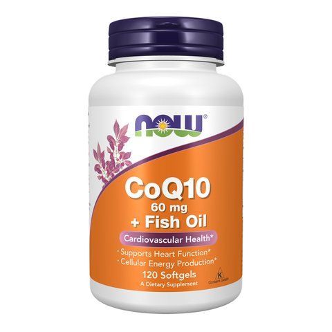 Коэнзим Q-10 / CoQ10 60mg + Fish Oil - 120 sgels 2022-10-2623 фото