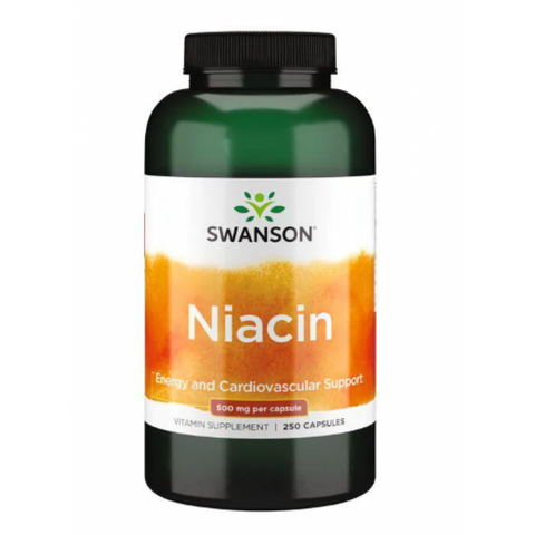 Витамин B3 (Ниацин) / Niacin 500mg - 250cap 100-82-2184431-20 фото