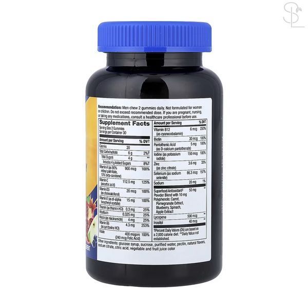 Мультивітаміни для чоловіків / Men's Multivitamin - 60 gummies 2023-10-6385 фото